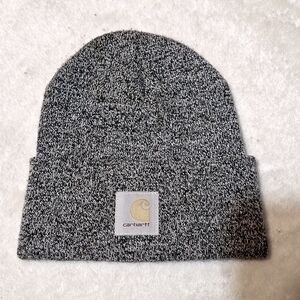Black and Grey Carhartt Beanie